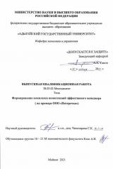 Формирование комплекса компетенций эффективного менеджера (на примере ООО «Пятёрочка»)